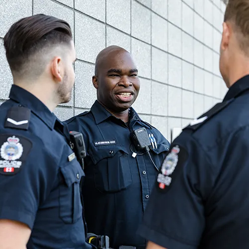 officers talking